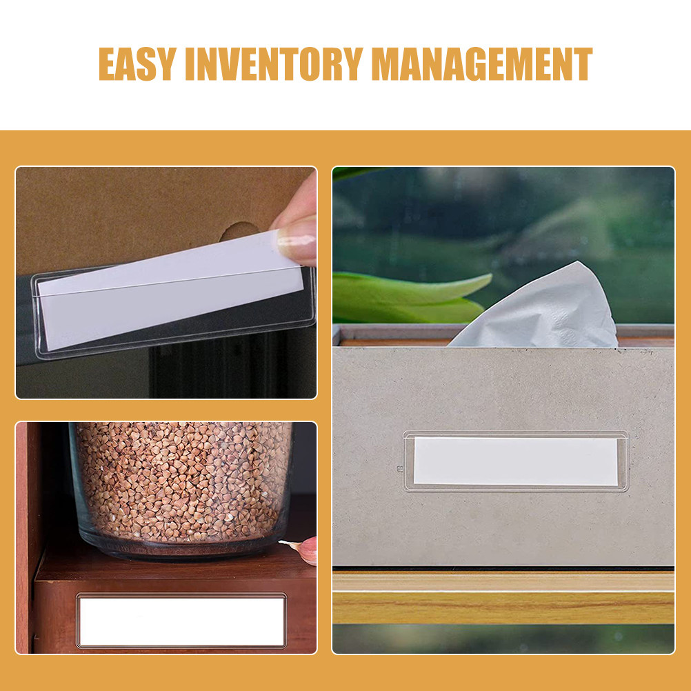 25Pcs Transparent Adhesive Lab - Index Card Holder 评论和价格