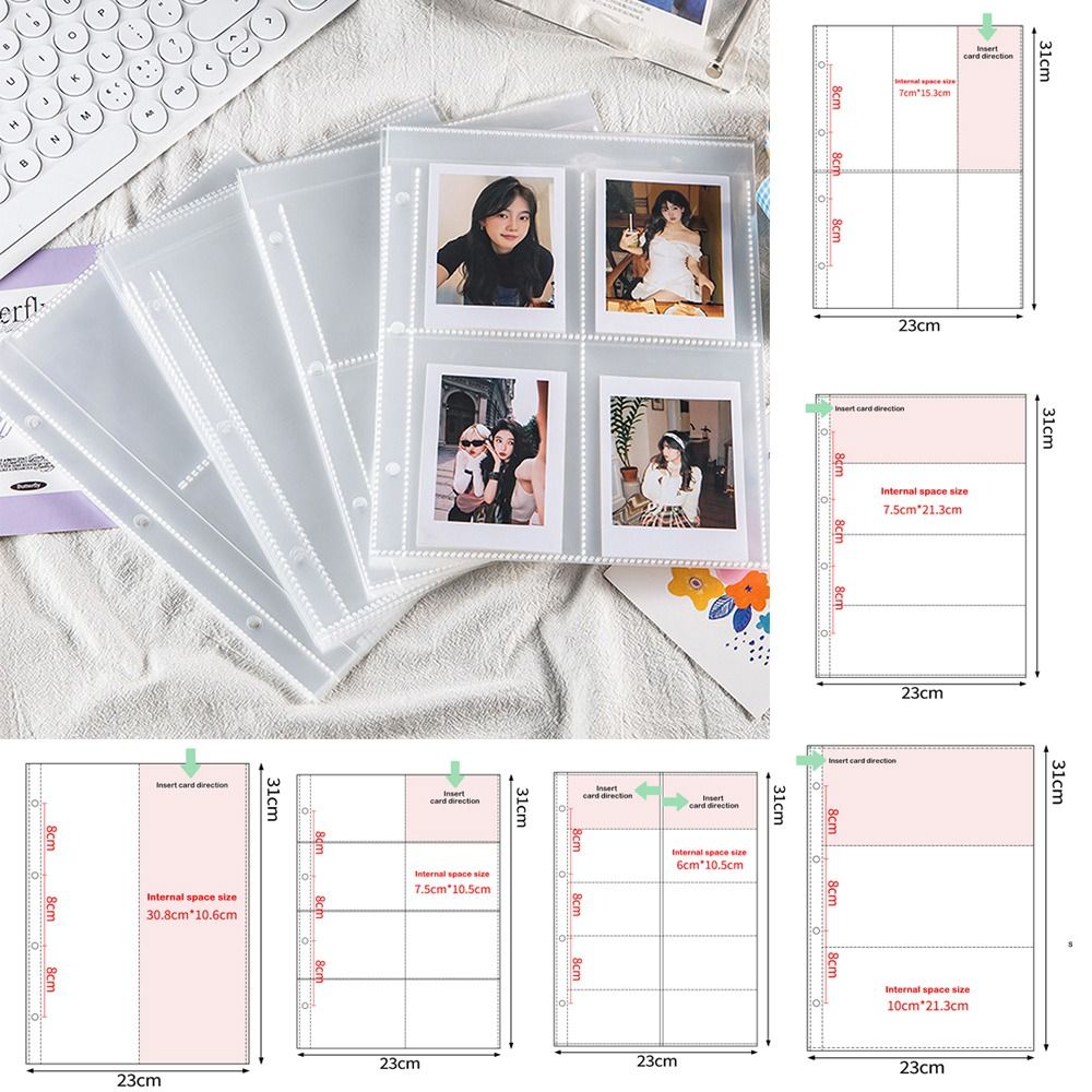 10PCS Transparent A4 Kpop Phot - Binder A4 Lever 评论和价格